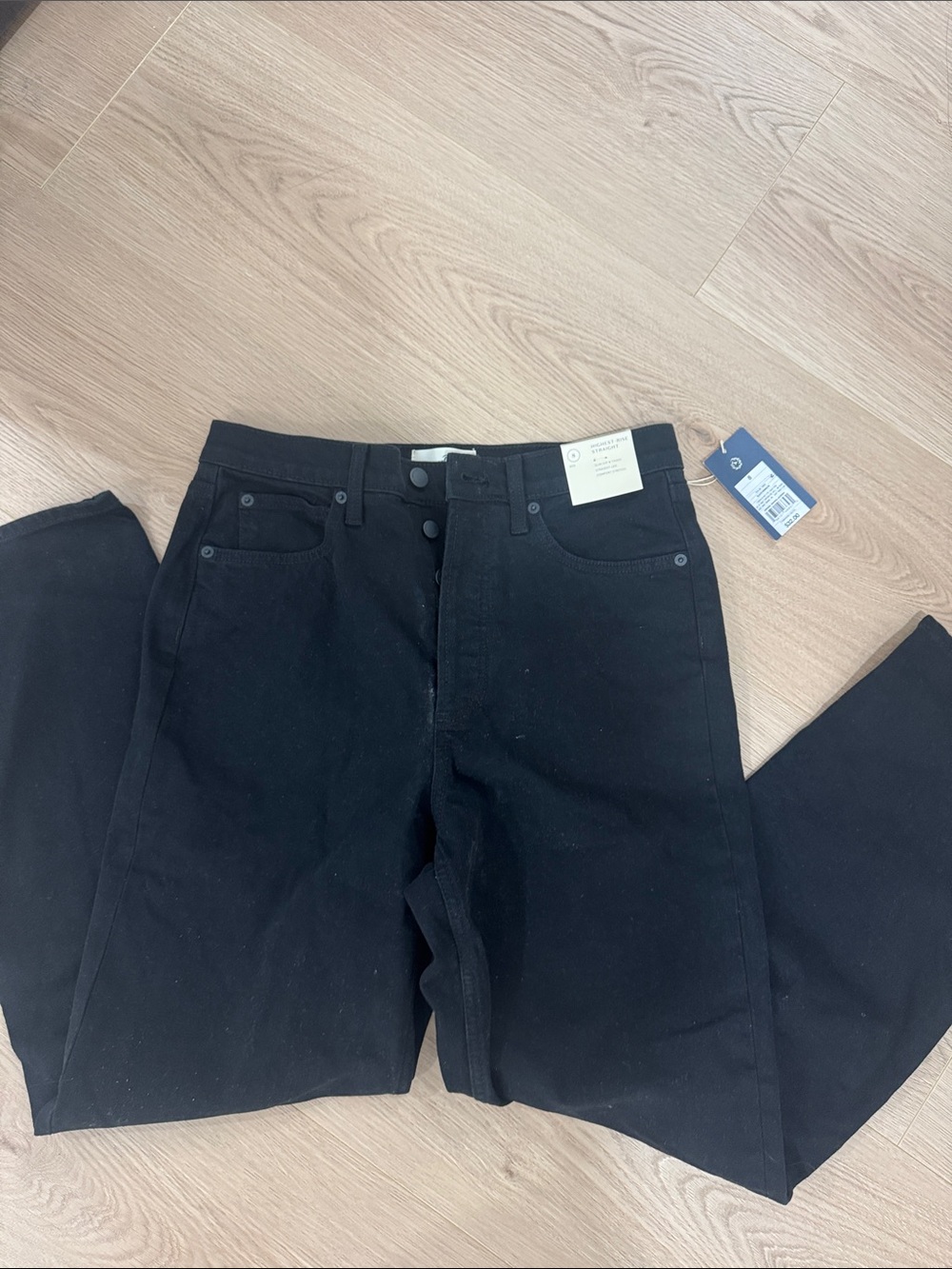 Black Classic Straight Jeans